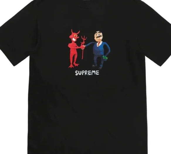 White Tee Business S Trading and T-shirt L Devil Printed 23SS XL Black Contract M 0911